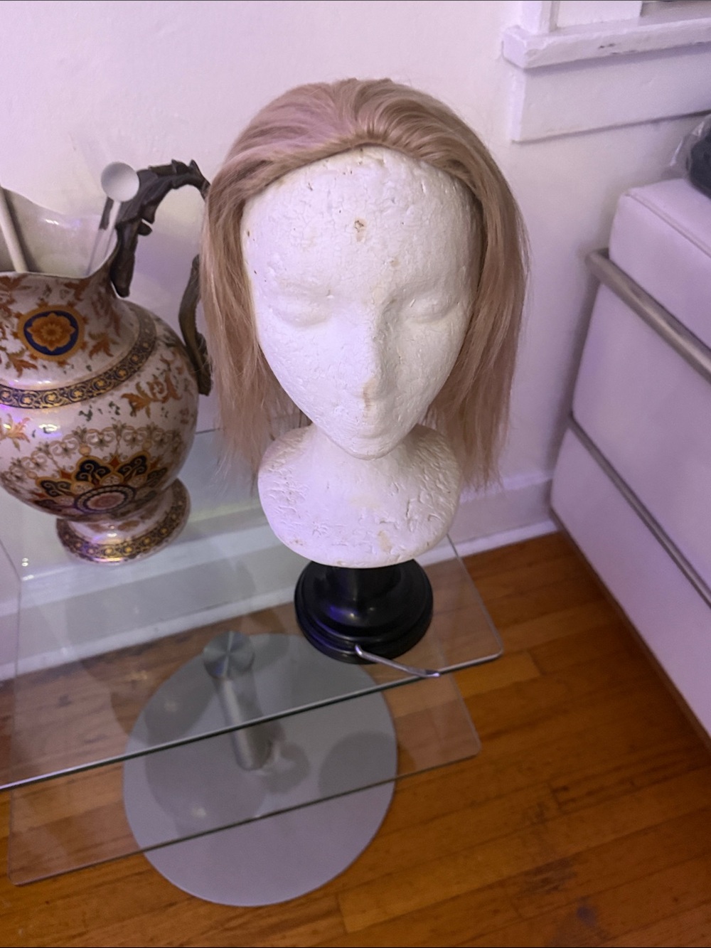 Human  Remy Hair Topper Blond 4 inches